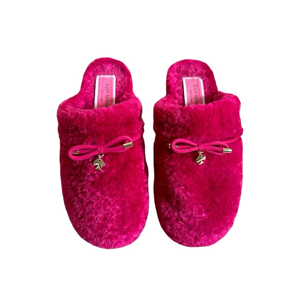 Kate Spade Womens Size 7 Hot Pink Lucy Slippers